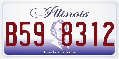 IL license plate B598312