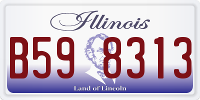 IL license plate B598313
