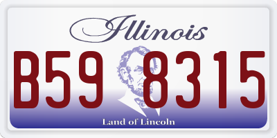 IL license plate B598315