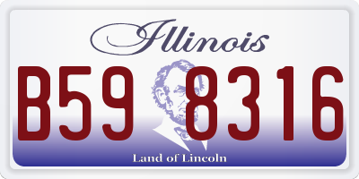 IL license plate B598316