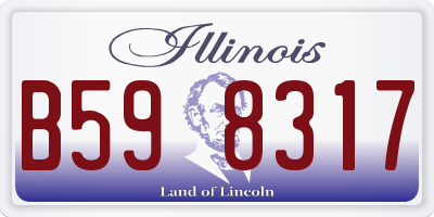 IL license plate B598317
