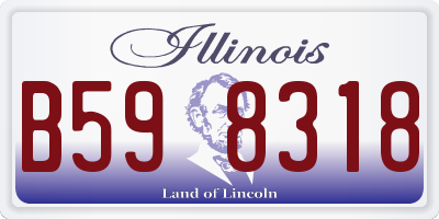 IL license plate B598318
