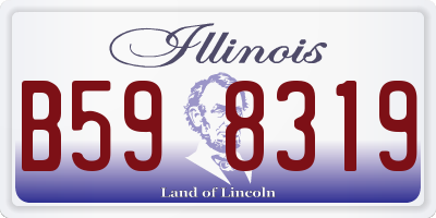 IL license plate B598319