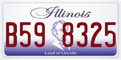 IL license plate B598325