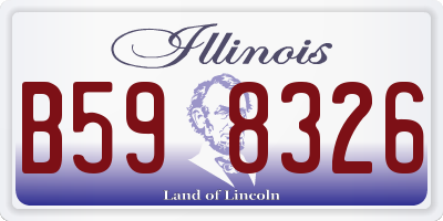 IL license plate B598326
