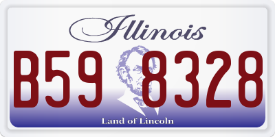 IL license plate B598328