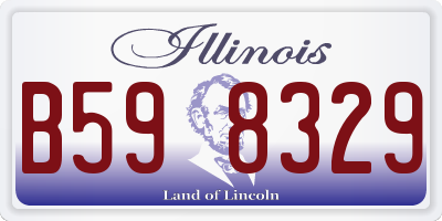 IL license plate B598329