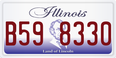 IL license plate B598330