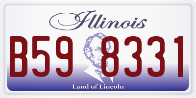 IL license plate B598331