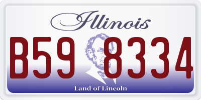 IL license plate B598334