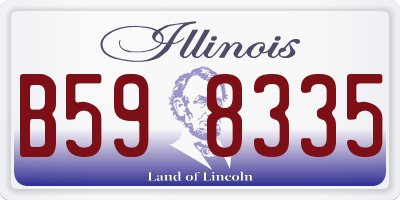 IL license plate B598335
