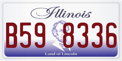 IL license plate B598336