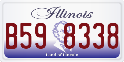 IL license plate B598338