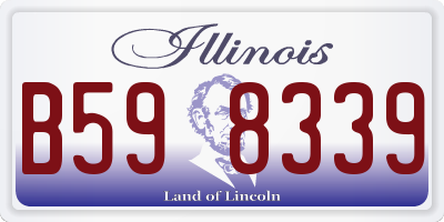IL license plate B598339