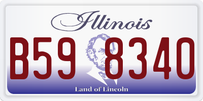 IL license plate B598340