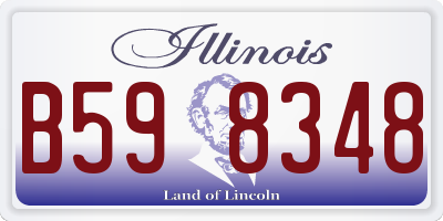 IL license plate B598348