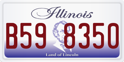 IL license plate B598350