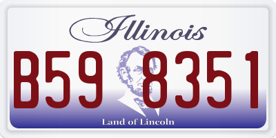 IL license plate B598351