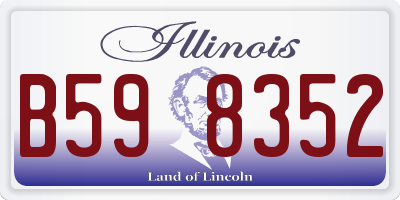 IL license plate B598352
