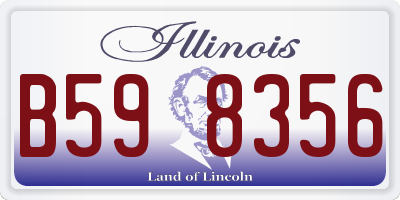 IL license plate B598356