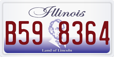 IL license plate B598364