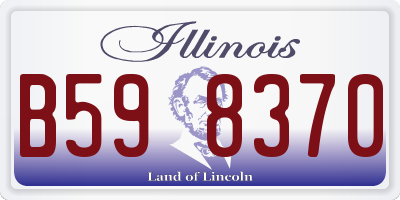 IL license plate B598370