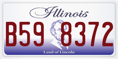 IL license plate B598372