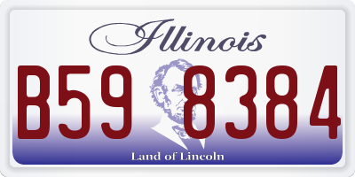IL license plate B598384