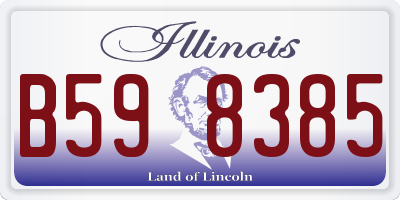 IL license plate B598385