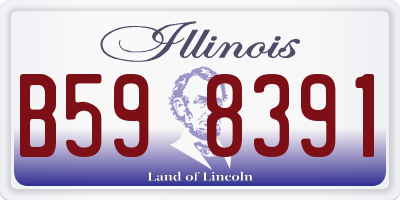 IL license plate B598391