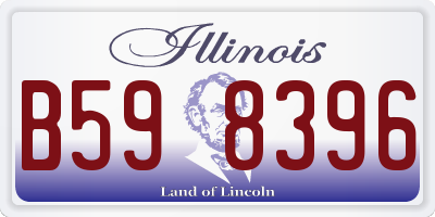 IL license plate B598396