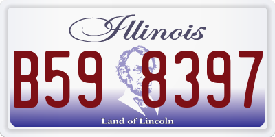 IL license plate B598397