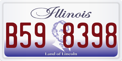 IL license plate B598398