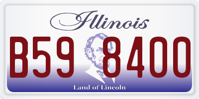 IL license plate B598400