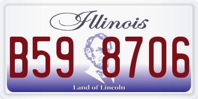 IL license plate B598706