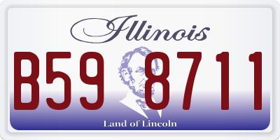 IL license plate B598711