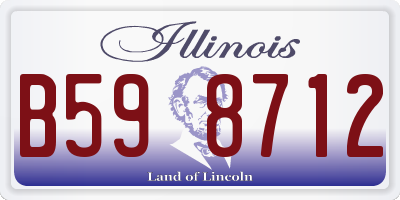 IL license plate B598712