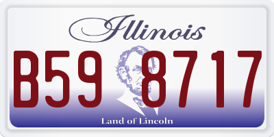 IL license plate B598717