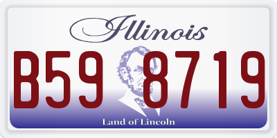 IL license plate B598719