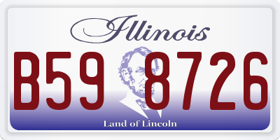 IL license plate B598726