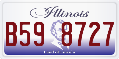 IL license plate B598727
