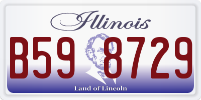 IL license plate B598729