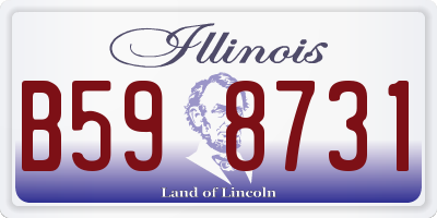 IL license plate B598731