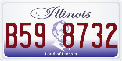 IL license plate B598732