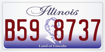 IL license plate B598737