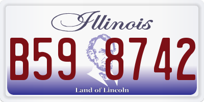 IL license plate B598742