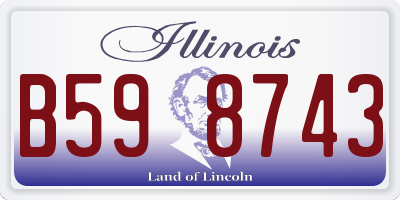 IL license plate B598743