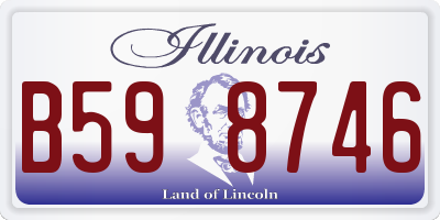 IL license plate B598746