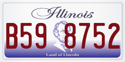 IL license plate B598752