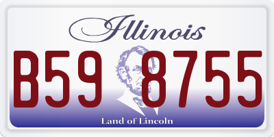 IL license plate B598755